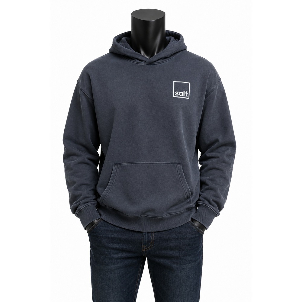 Elwood Salt Graphic Hoodie Mens XL Faded Black Where Production Gets Creative